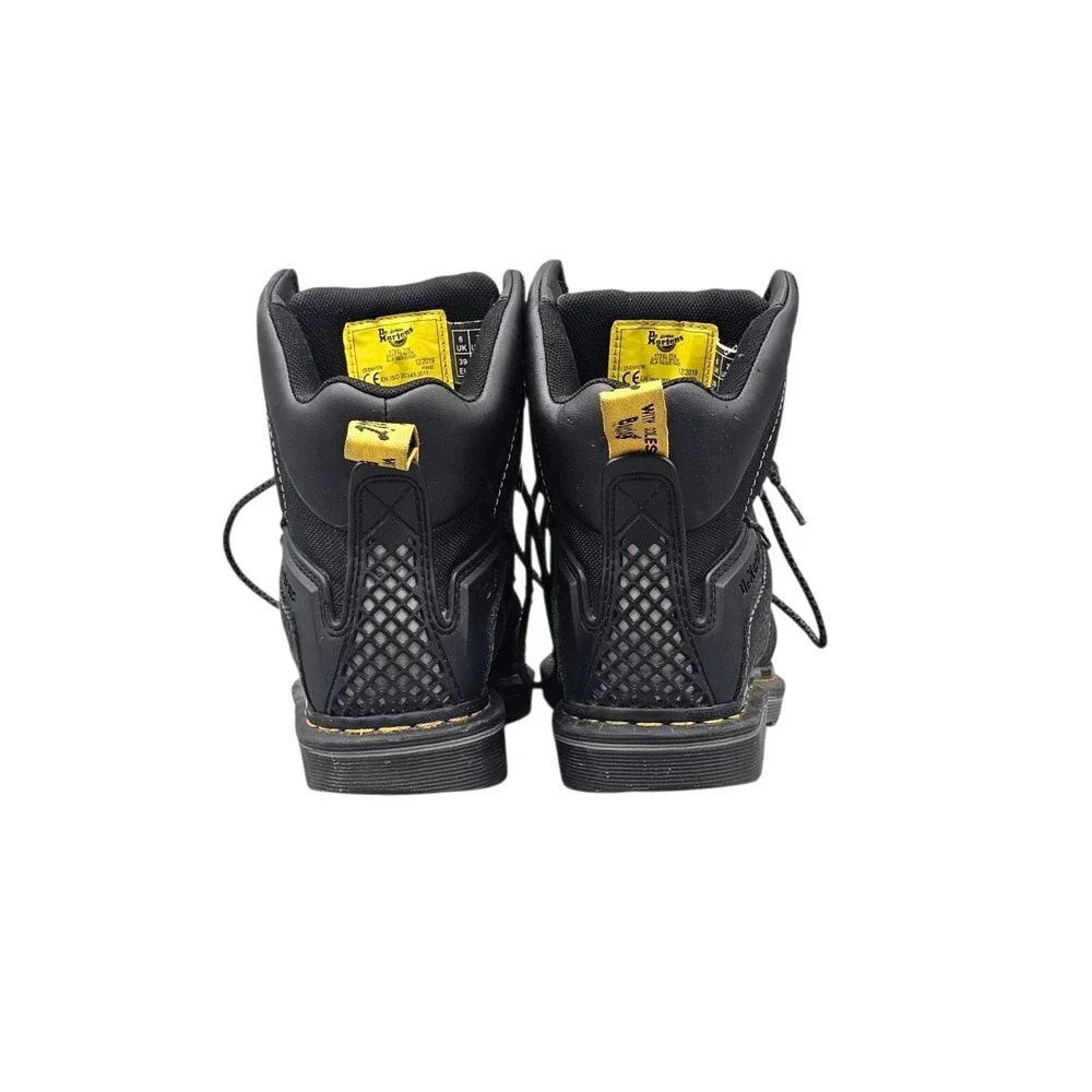 Dr Doc Martens Men's Size 7 Womens 8 US Duxford Steel Toe Cap Safety Boots READ